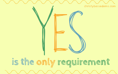 October 24, 2018: Yes is the only requirement