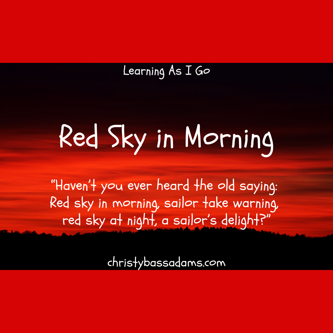 September 29, 2021: Red Sky in Morning